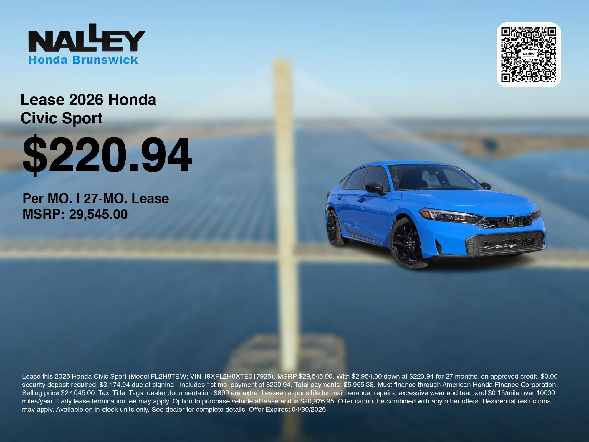 New 2026 Honda Civic Sport image 3