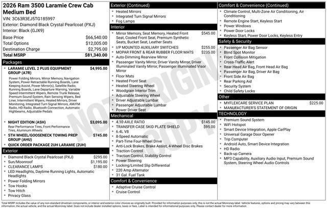 Used 2026 RAM 3500 Laramie AWD/4WD image 57