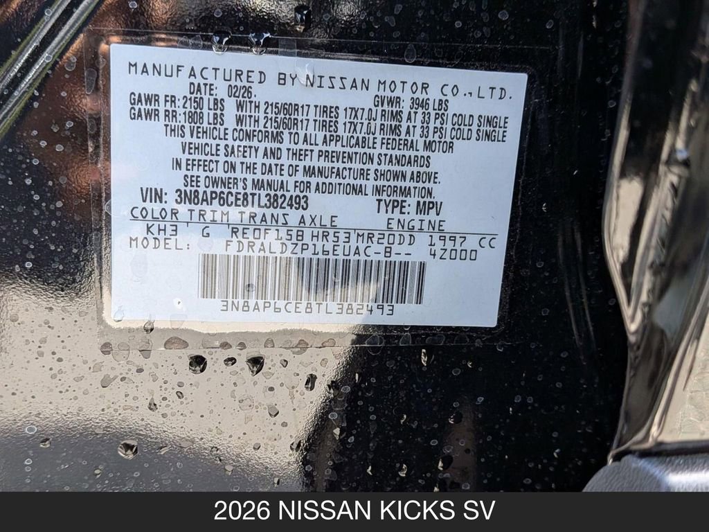 New 2026 Nissan Kicks SV w/ SV Premium Package FWD image 25