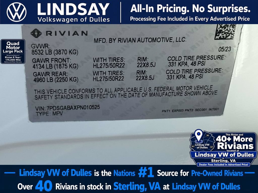 Used 2023 Rivian R1S Adventure AWD/4WD image 31