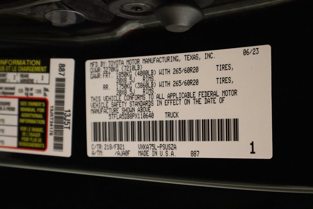 Used 2023 Toyota Tundra SR5 w/ SR5 Convenience Package AWD/4WD image 39
