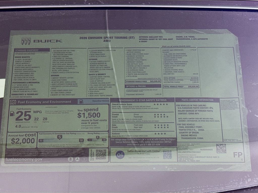 New 2026 Buick Envision Sport Touring image 20