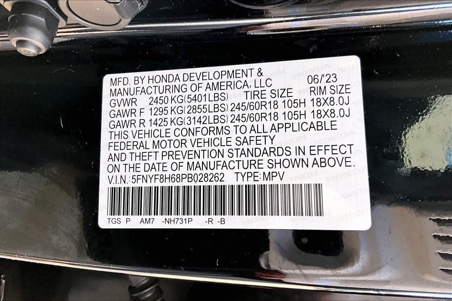 Certified 2023 Honda Passport TrailSport image 35
