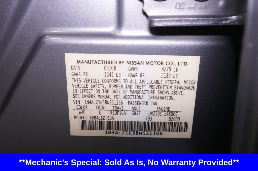 Used 2008 Nissan Altima 2.5 S w/ Convenience Pkg FWD image 33