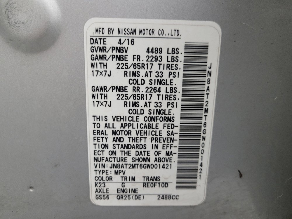 Used 2016 Nissan Rogue S image 33