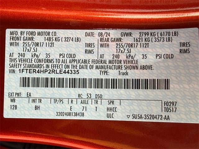 Used 2024 Ford Ranger XLT w/ Equipment Group 301A High image 27