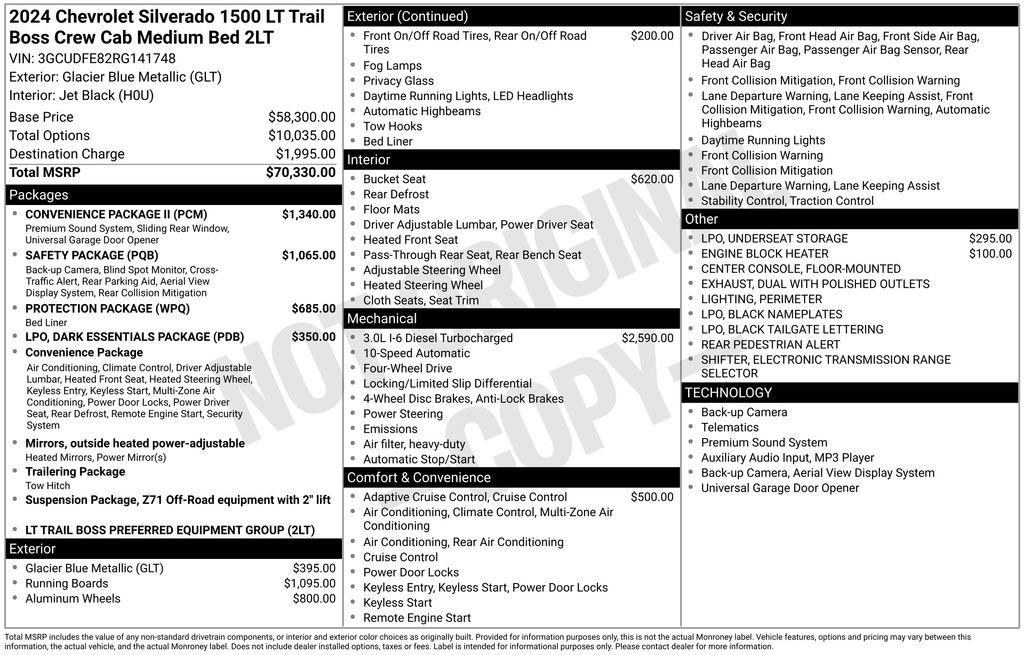 Used 2024 Chevrolet Silverado 1500 LT Trail Boss w/ Convenience Package II image 34