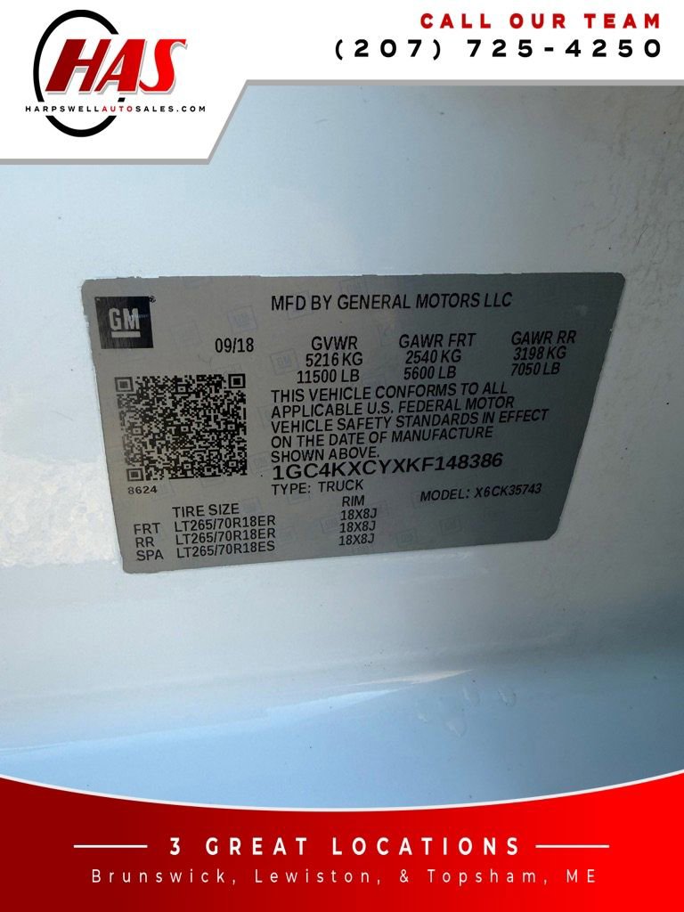 Used 2019 Chevrolet Silverado 3500 LTZ w/ Duramax Plus Package image 16