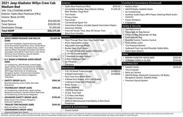 Used 2021 Jeep Gladiator Willys image 5