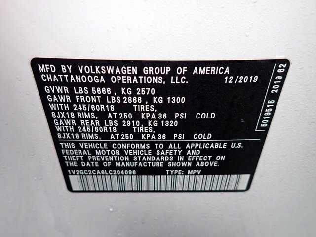 Used 2020 Volkswagen Atlas Cross Sport S image 21