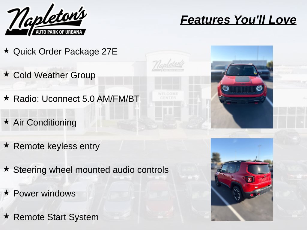 Used 2015 Jeep Renegade Trailhawk w/ Cold Weather Group AWD/4WD image 5