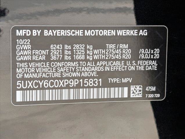 Certified 2023 BMW X6 xDrive40i AWD/4WD image 20