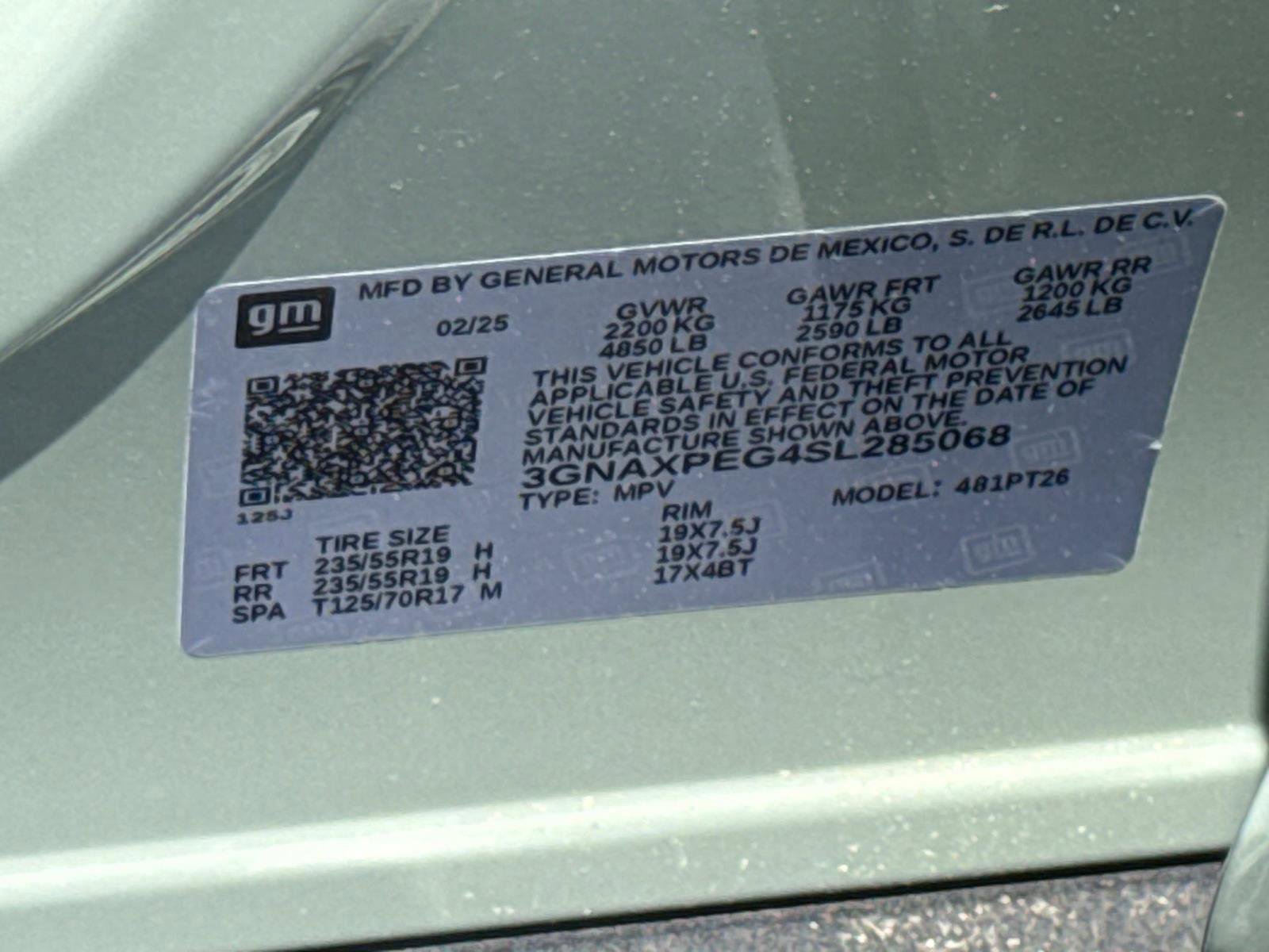 New 2025 Chevrolet Equinox LT image 19