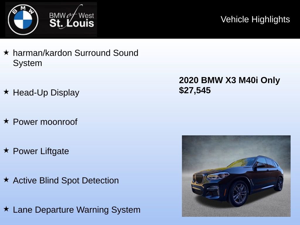 Used 2020 BMW X3 M40i w/ Executive Package AWD/4WD image 16