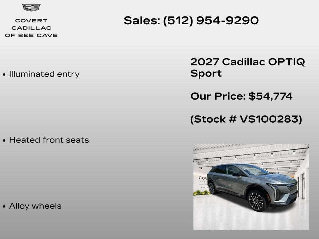 New 2027 Cadillac Optiq Sport RWD image 21
