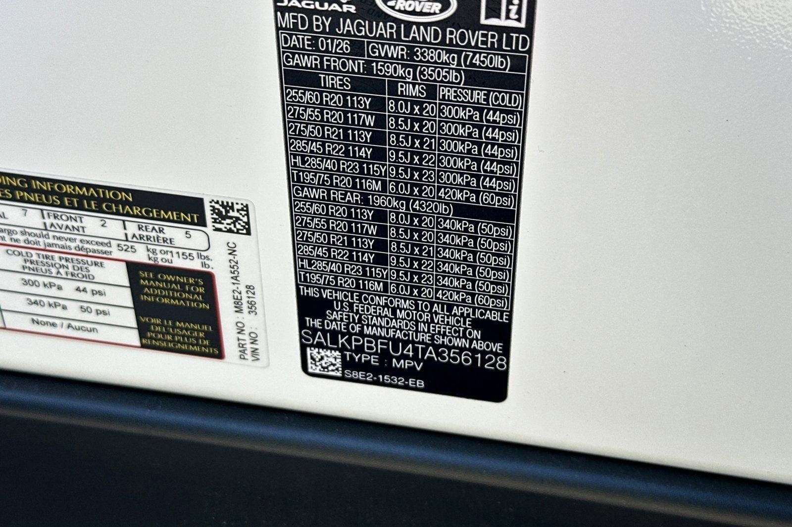 New 2026 Land Rover Range Rover Long Wheelbase SE AWD/4WD image 19