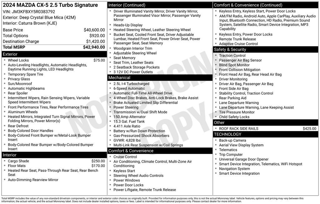 Used 2024 MAZDA CX-5 Signature image 44