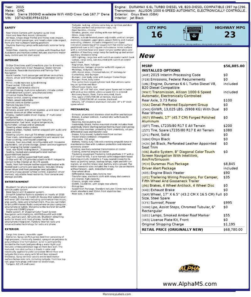 Used 2015 GMC Sierra 3500 Denali w/ Duramax Plus Package image 3