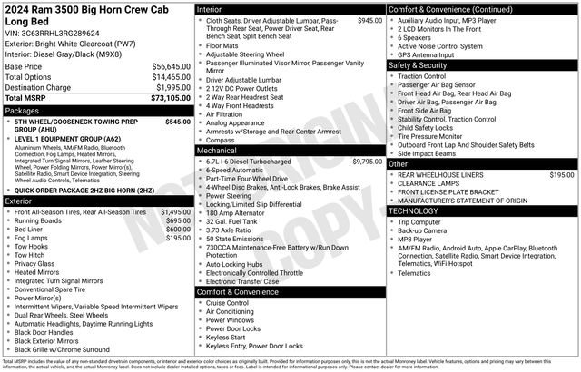 Used 2024 RAM 3500 Big Horn image 60
