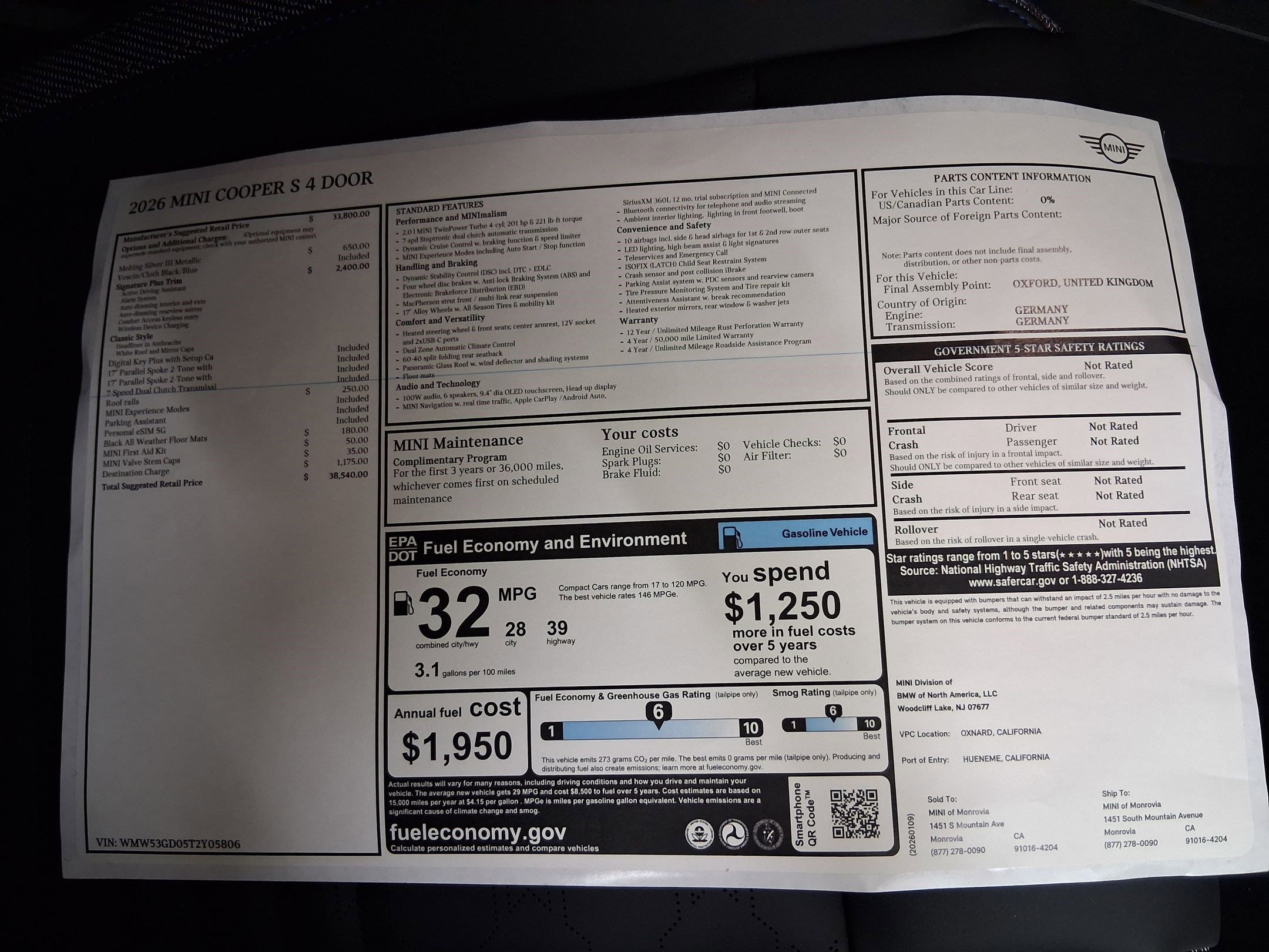 New 2026 MINI Cooper S image 28