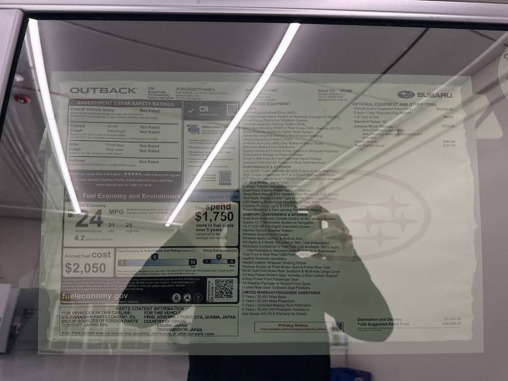 New 2026 Subaru Outback Limited XT image 29