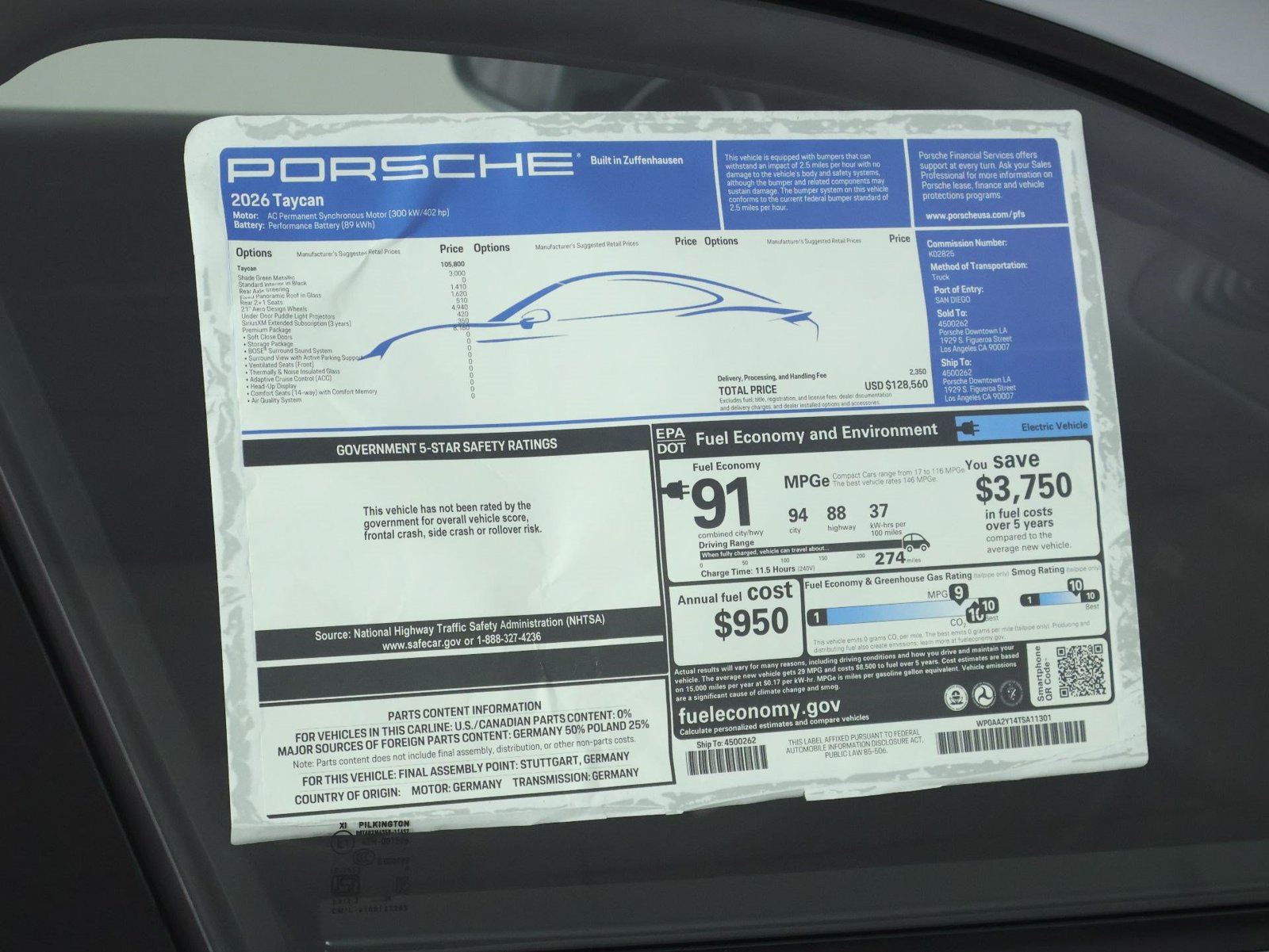 New 2026 Porsche Taycan RWD image 24