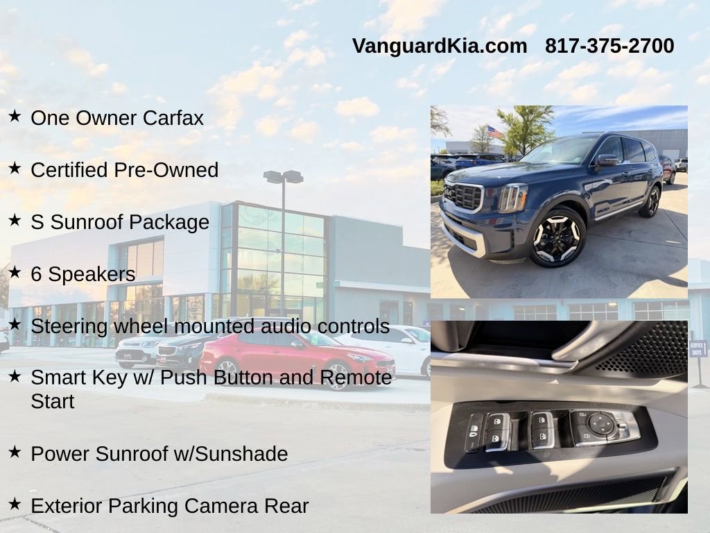 Certified 2024 Kia Telluride S w/ S Sunroof Package image 6