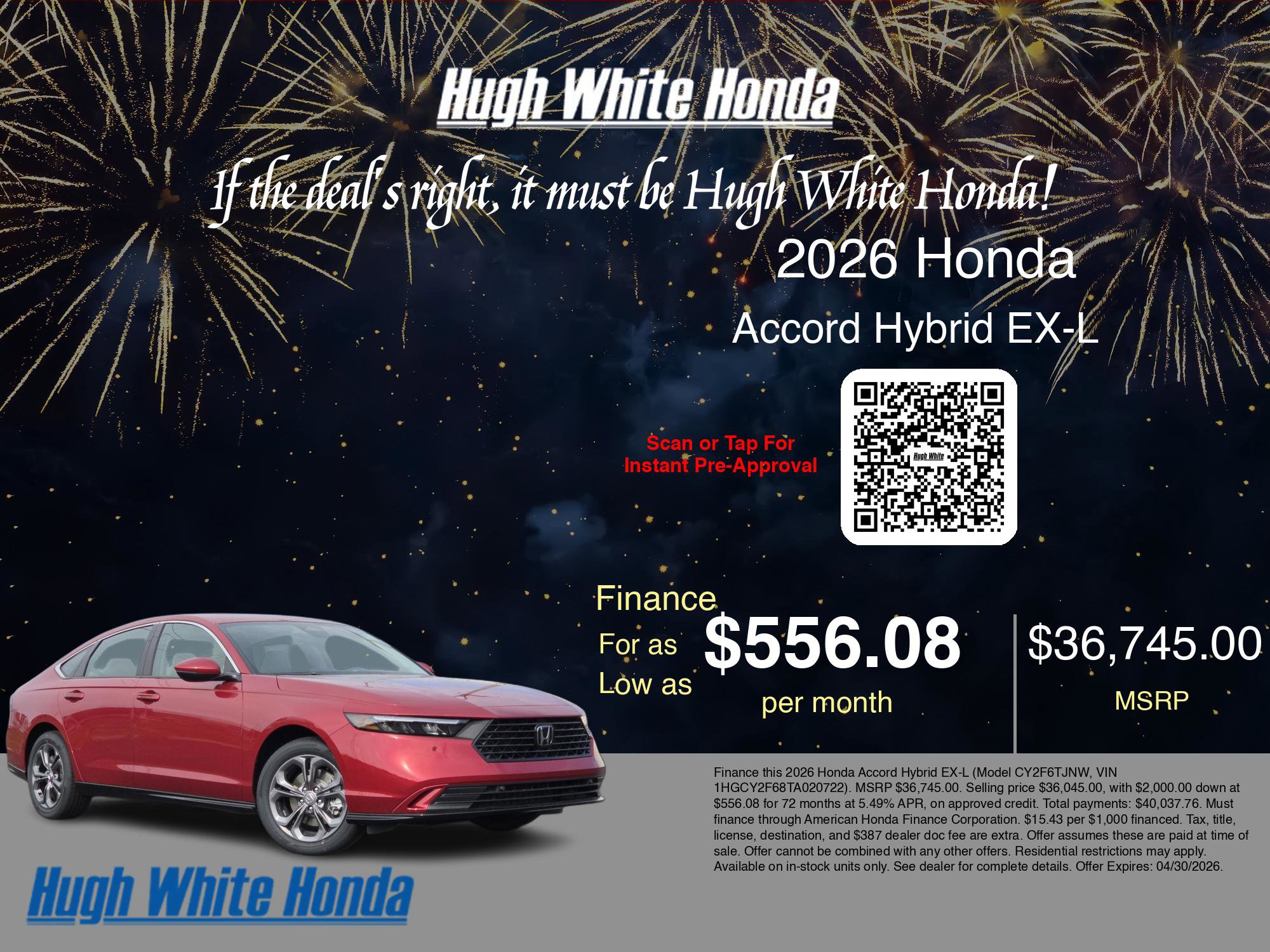 New 2026 Honda Accord EX-L image 7