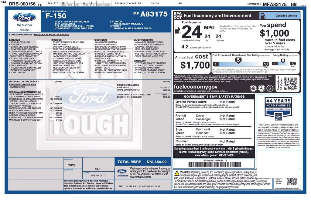 Used 2021 Ford F150 Limited AWD/4WD image 27