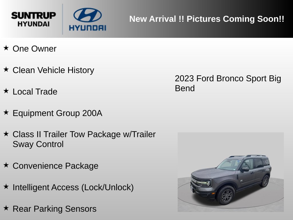 Used 2023 Ford Bronco Sport Big Bend w/ Convenience Package AWD/4WD image 6