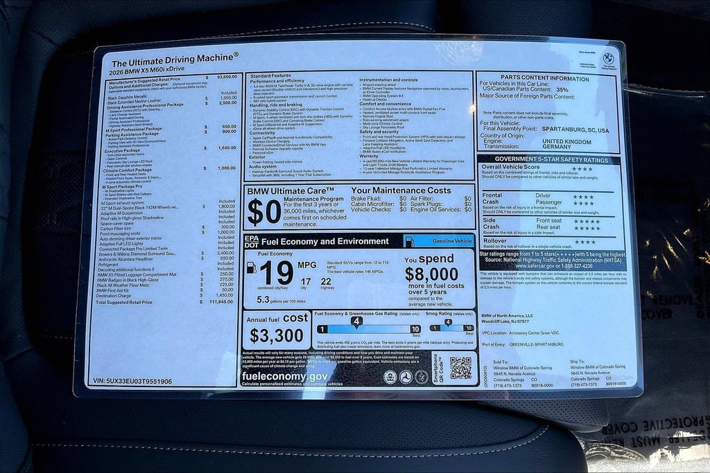 New 2026 BMW X5 M60i AWD/4WD image 35