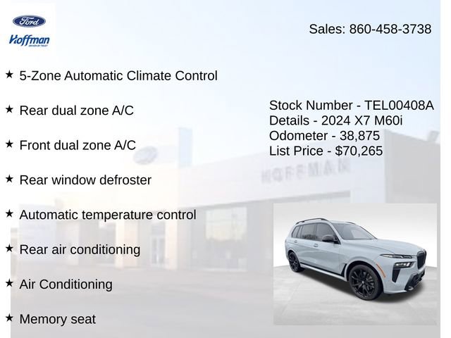 Used 2024 BMW X7 M60i w/ Executive Package image 20