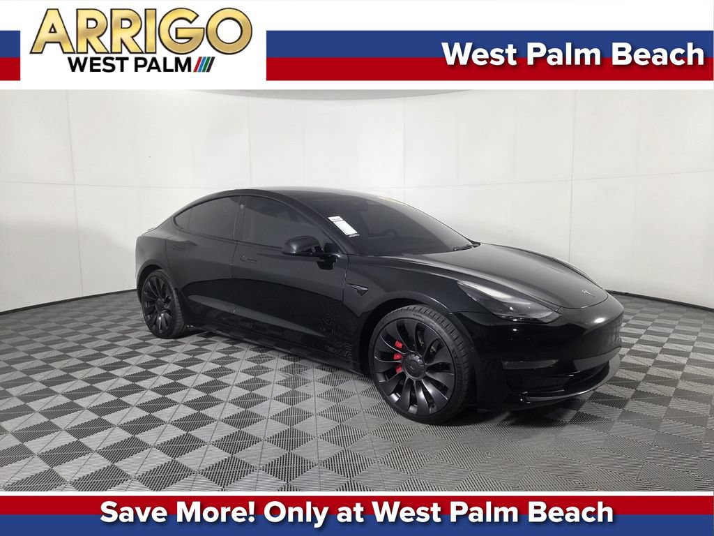 Used 2022 Tesla Model 3 Performance AWD/4WD image 1