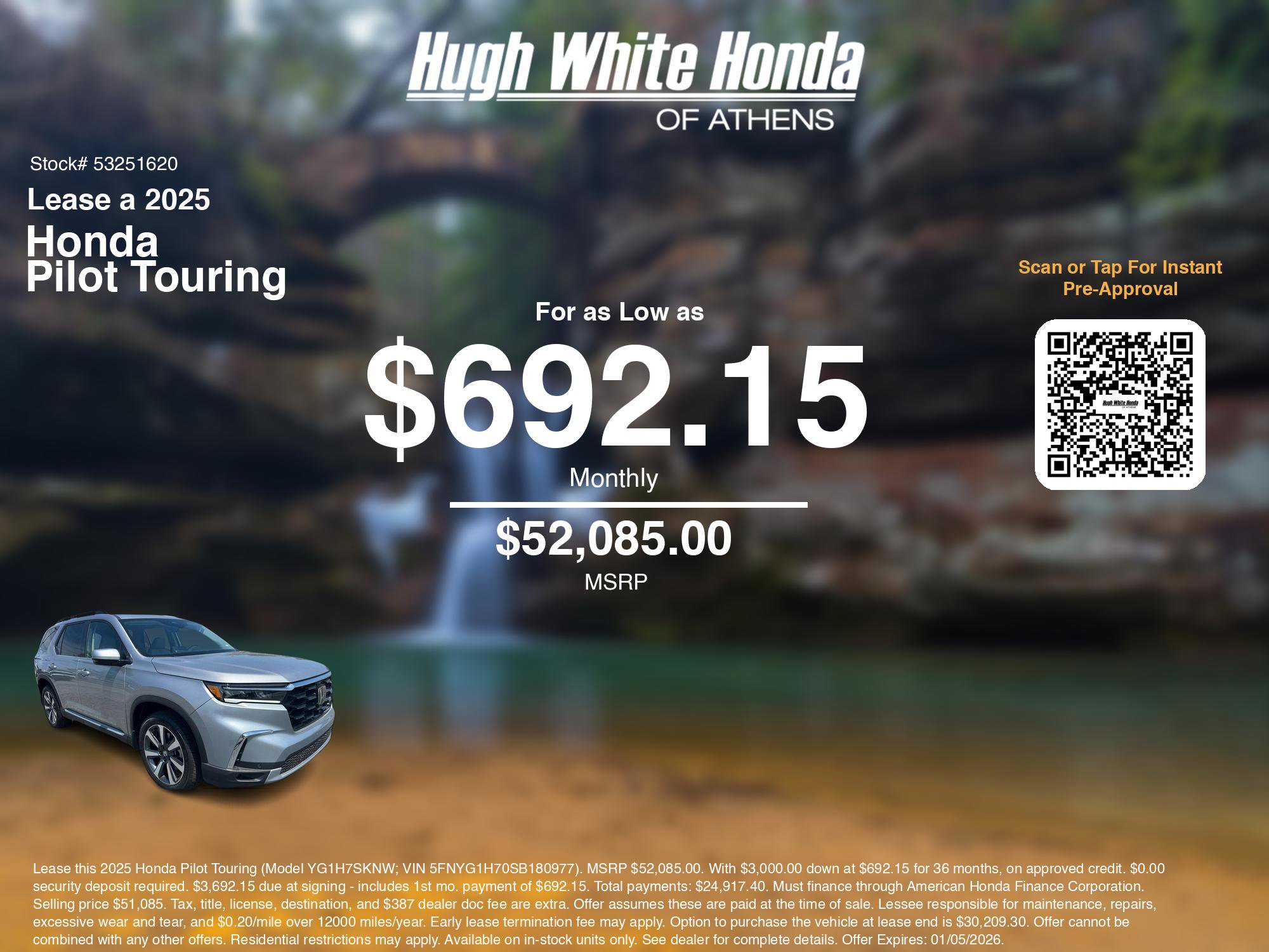 New 2025 Honda Pilot Touring image 3