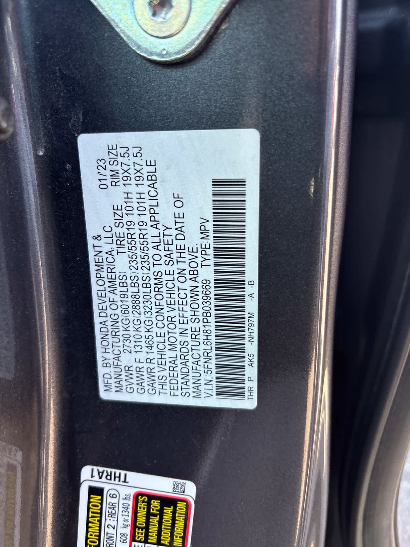 Used 2023 Honda Odyssey Touring image 42