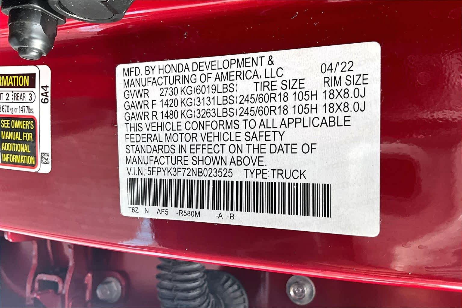 Used 2022 Honda Ridgeline RTL-E image 32
