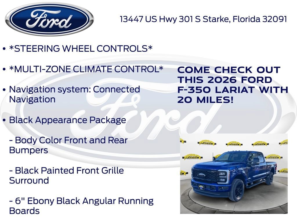 New 2026 Ford F350 Lariat w/ Black Appearance Package image 15