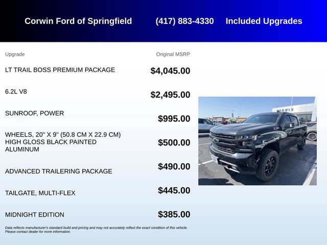 Used 2022 Chevrolet Silverado 1500 LT Trail Boss w/ LT Trail Boss Premium Package AWD/4WD image 5
