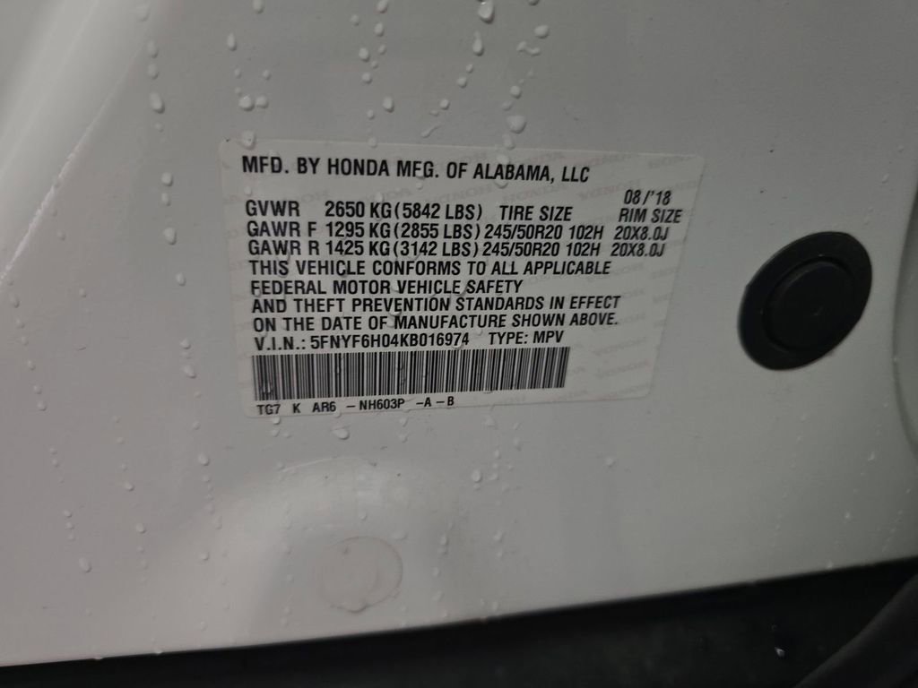 Used 2019 Honda Pilot Elite image 16