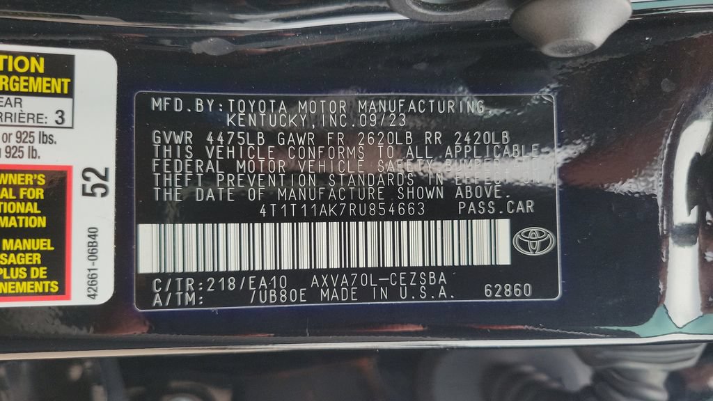 Used 2024 Toyota Camry SE w/ Convenience Package FWD image 23