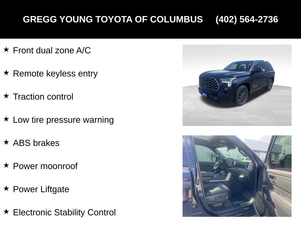 New 2026 Toyota Sequoia Platinum AWD/4WD image 6
