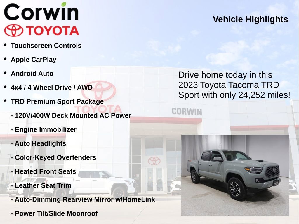 Used 2023 Toyota Tacoma TRD Sport w/ TRD Premium Sport Package AWD/4WD image 7