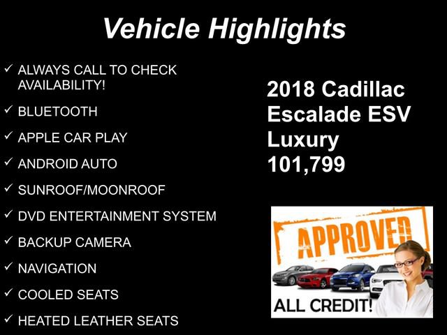 Used 2018 Cadillac Escalade ESV Luxury AWD/4WD image 9
