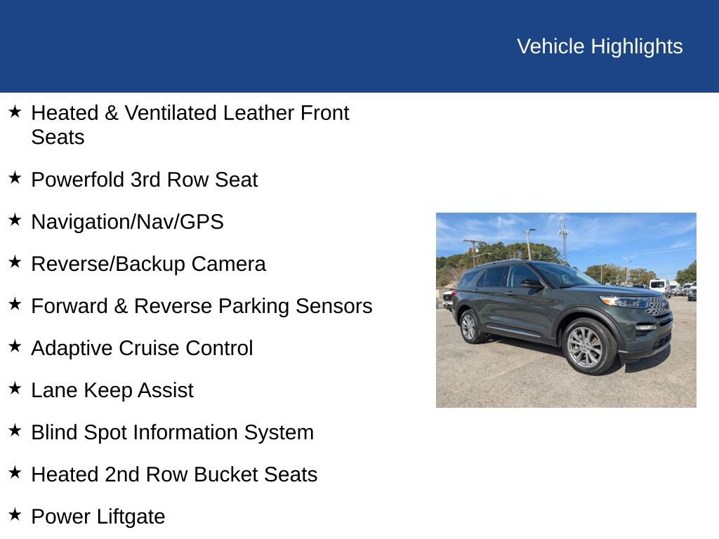 Used 2023 Ford Explorer Limited w/ Equipment Group 301A image 34