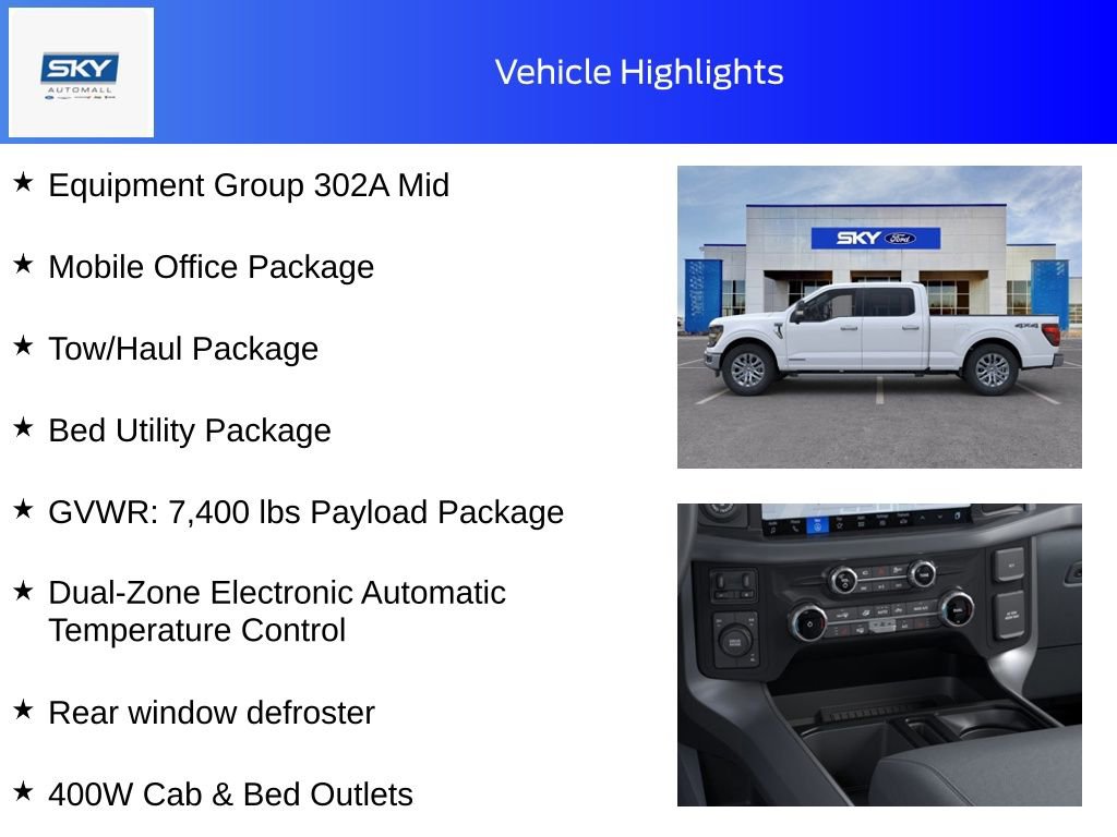 New 2025 Ford F150 XLT w/ Equipment Group 302A MID image 11