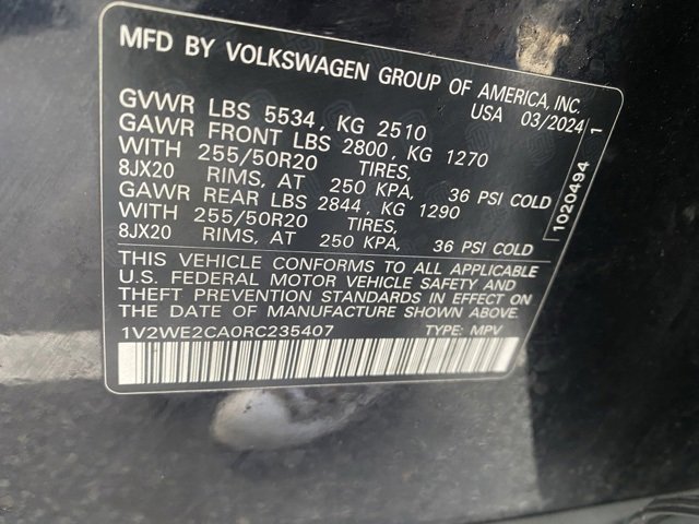 Used 2024 Volkswagen Atlas Cross Sport SE image 7
