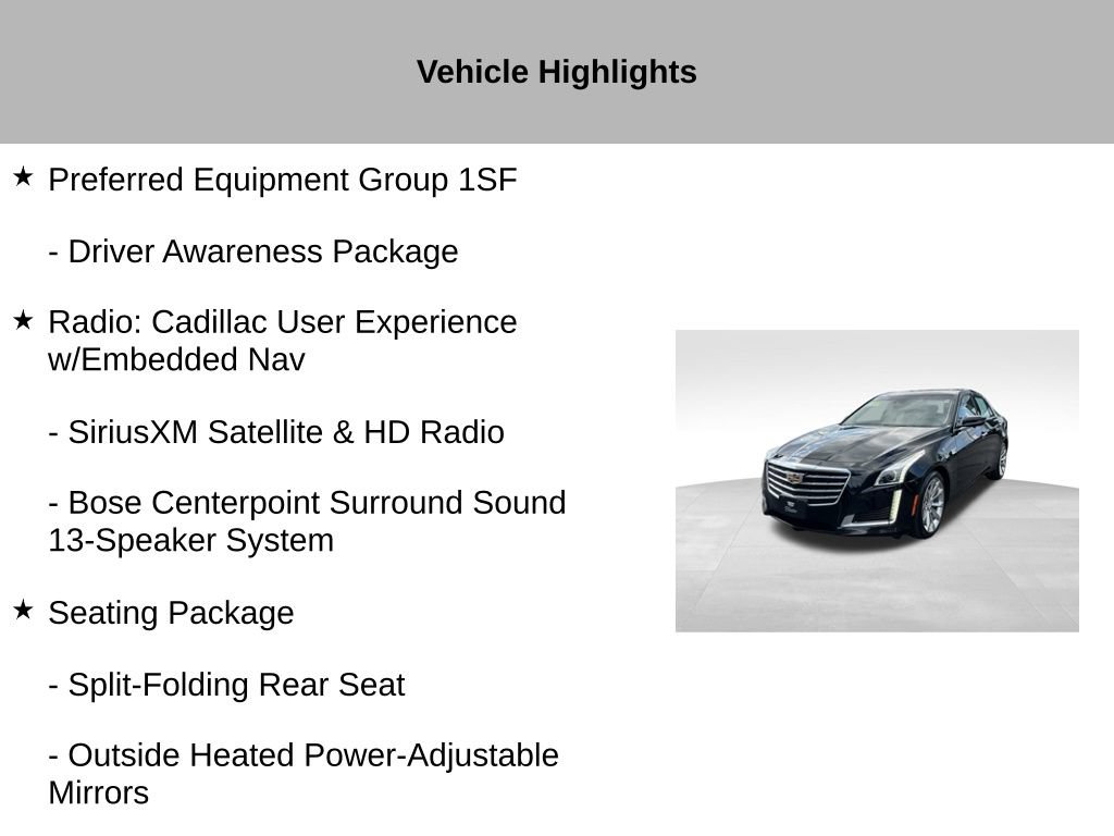 Used 2018 Cadillac CTS Luxury AWD/4WD image 27