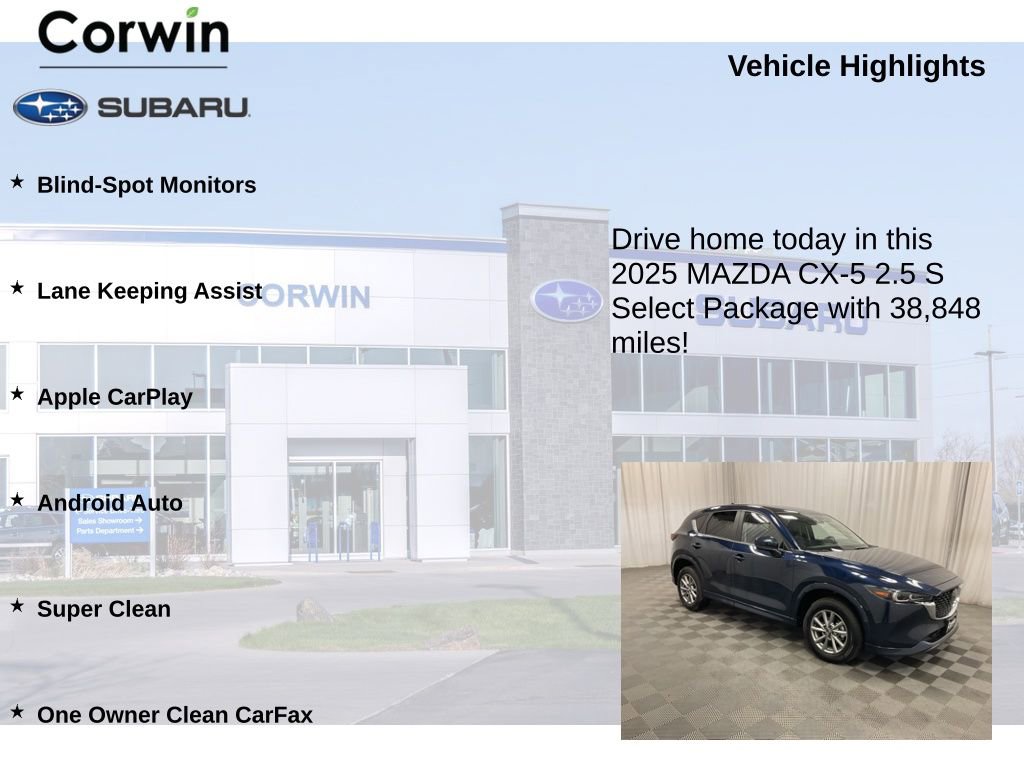 Used 2025 MAZDA CX-5 AWD 2.5 S w/ Select Package image 6