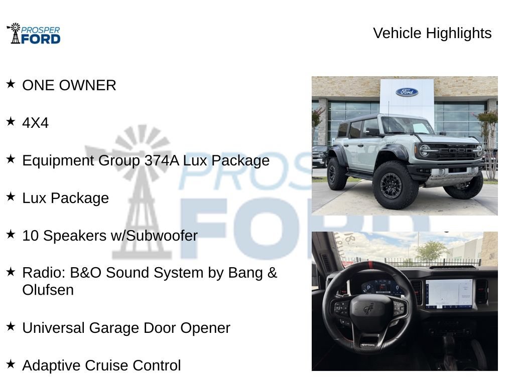 Used 2023 Ford Bronco Raptor AWD/4WD image 5