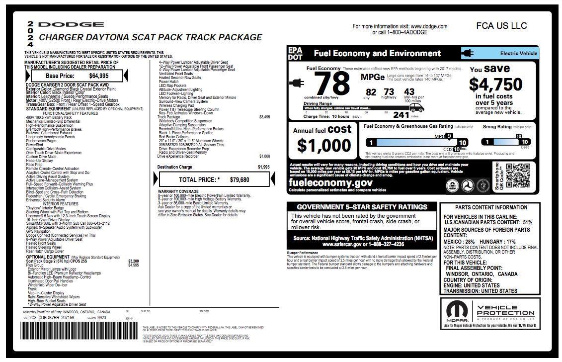 Used 2024 Dodge Charger Scat Pack w/ Plus Group image 11
